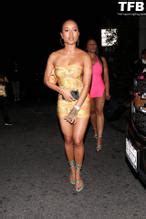 Karrueche Tran Sexy Seen Flaunting Her Hot Tits And Legs At Nightingale Nightclub In Los Angeles