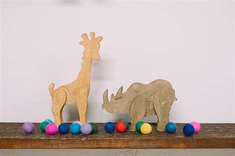 DIY Stained Wooden Animals | Stain Wood Animals with Craft Paint