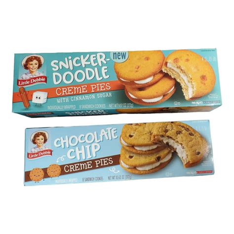 Little Debbie Snickerdoodle Creme Pies With Cinnamon Sugar And Chocolate Chip Creme Pies 2 Pack