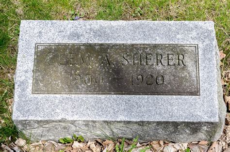 Clem Arlington Sherer 1900 1920 Mémorial Find a Grave