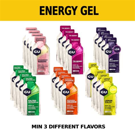GU Energy Gel 24 Pack - Various Flavors | Shopee Singapore