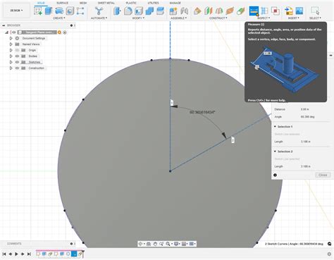 Comment orienter un plan sur des perçages sur un cylindre dans Fusion 360