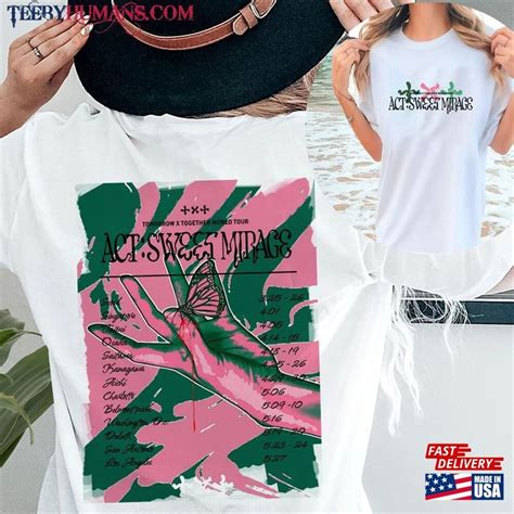 Tomorrow X Together Sugar Rush Ride Song Lyrics T Shirt Act Sweet Mirage Tour Classic Unisex