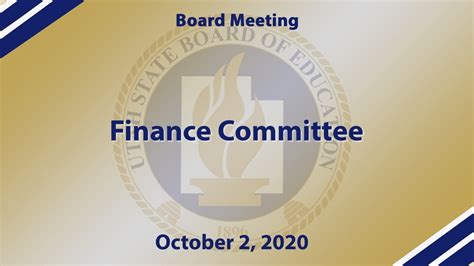 finance committee youtube