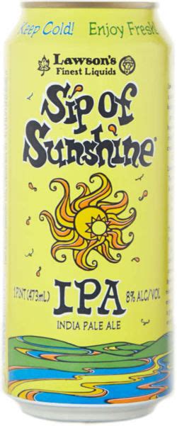 Review Lawson S Finest Liquids Sip Of Sunshine Ipa Drinkhacker