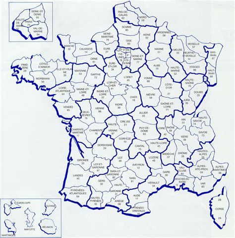 carte de france avec les departements imprimer tout degorgement