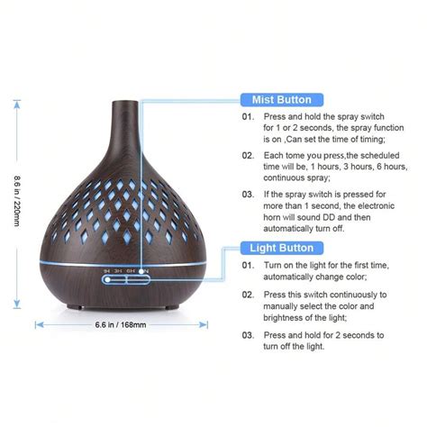 Ätherisches Öl Diffuser Upgrade 400 ML Aroma Diffusor für große Räume