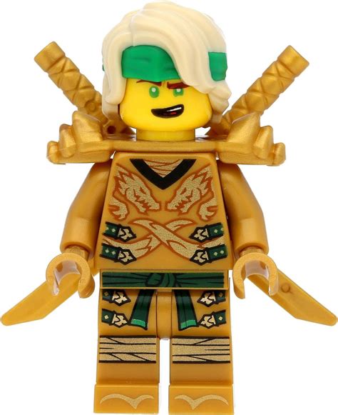 Lego Ninjago Mini Figure Lloyd Golden Ninja Yellow Head Hairpiece