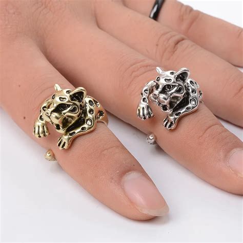 Aliexpress Buy Rongqing Pcs Lot Antique Silver Leopard Rings