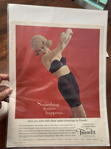 Vintage SEVENTEEN Dec FORMFIT BRA Pinup Girl Lingerie Print Ad EBay