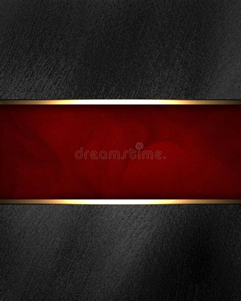 Black Background with Red Nameplate Stock Illustration - Illustration ...