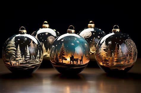 Beautiful christmas ornaments | Premium AI-generated image