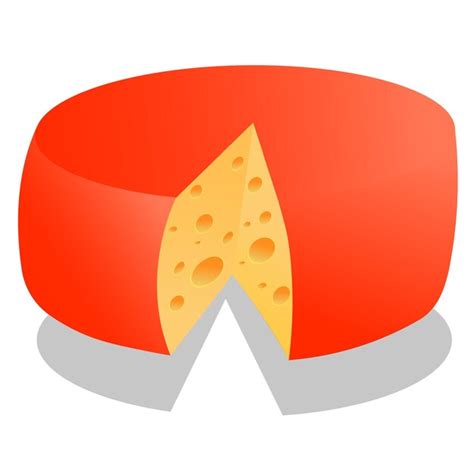 Premium Vector Very Delicious Round Cheese On White Background