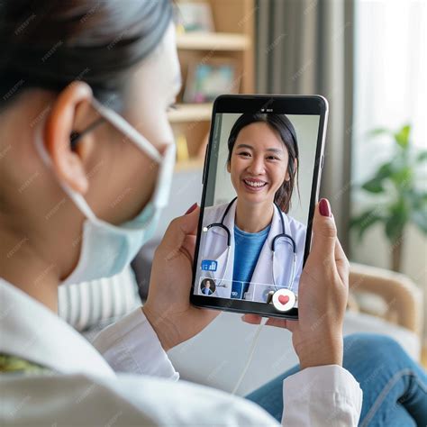 Premium Photo | A doctor consulting a patient through a telemedicine