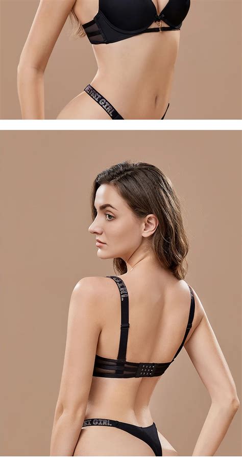 Weiyesi Lingerie Sexy G String Thong Bra Panty Set