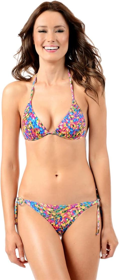 Amazon Voda Swim Women S Envy Push Up Padded String Bikini Top Amazing Cleavage Lift