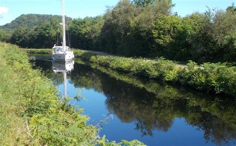 Photographs and Map of the Crinan Canal in the West of Scotland