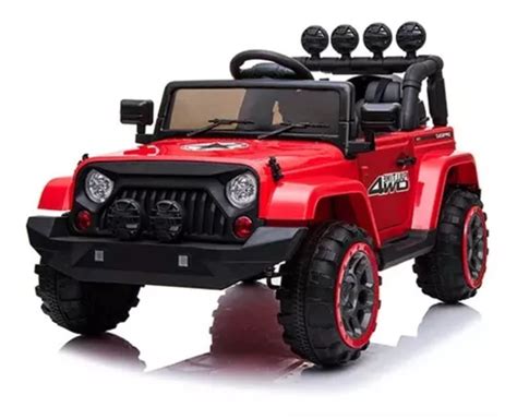 Mini Carro Infantil El Trico Jipe Jeep Controle Remoto Som Frete Gr Tis