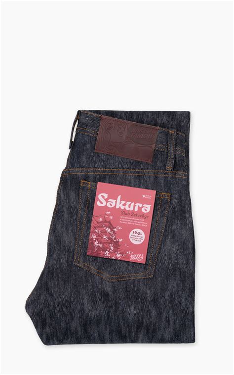 Naked Famous Denim Weird Guy Sakura Slub Selvedge Indigo 16 5oz Cultizm