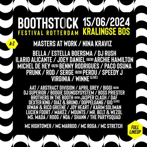 Party Nieuws Boothstock 2024 Maakt Volledige Line Up Bekend