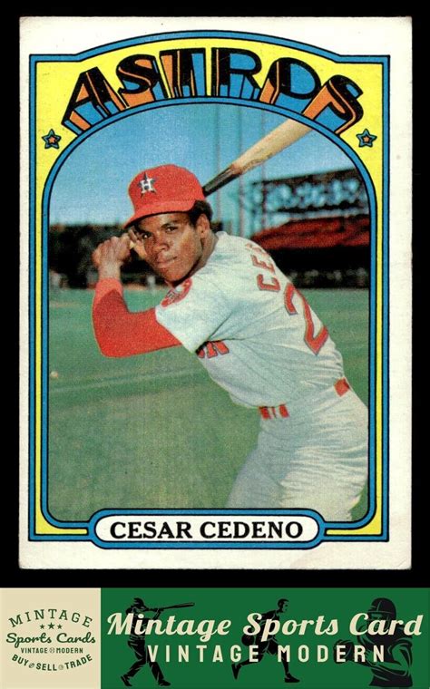 1972 Topps Cesar Cedeno 65 Houston Astros EBay