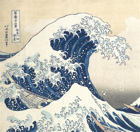 La gran ola de Kanagawa el icono japonés de Hokusai