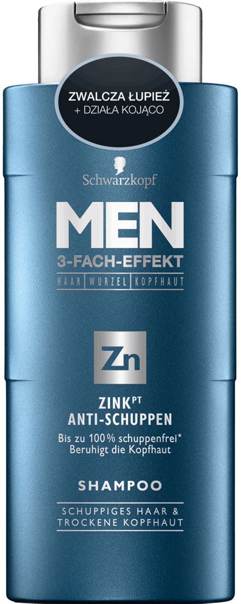 Schwarzkopf Men Zink Anti Schuppen Szampon Do Włosów Z łupieżem I