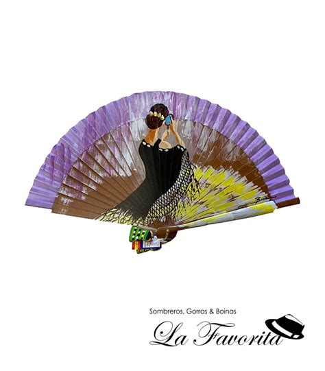 Abanico madera Flamenca con mantón Aire Distinto