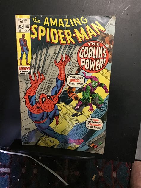 The Amazing Spider Man 98 1971 Green Goblin Drug Issue Key Vgfn Wow Comic Books Bronze