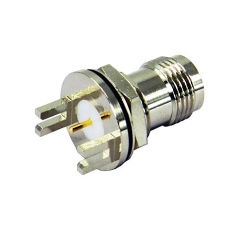 Pcb Edge Mounted Bulkhead Tnc Female Connector For 1.6mm Pcb - Buy Pcb ...