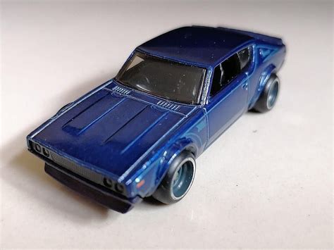 Hot Wheels Then And Now Nissan Skyline Gt R Spectraflame Blue Super Treasure Hunt