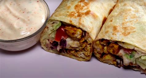 Chicken Wrap, Quick And Easy Recipe - video Fast Food