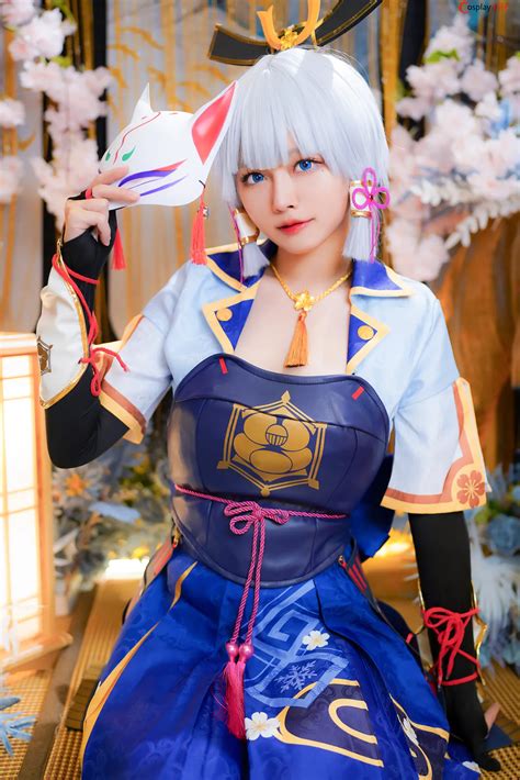 Arty Huang Arty Cosplay Ayaka Kamisato Genshin Impact Photos