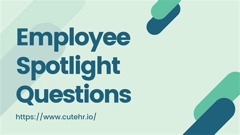 Employee Spotlight Questions by saumya077 - Issuu