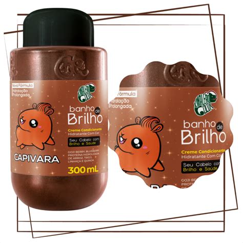 Banho De Brilho Capivara Ml Kamale O Color Ruivo Dourado Tinta