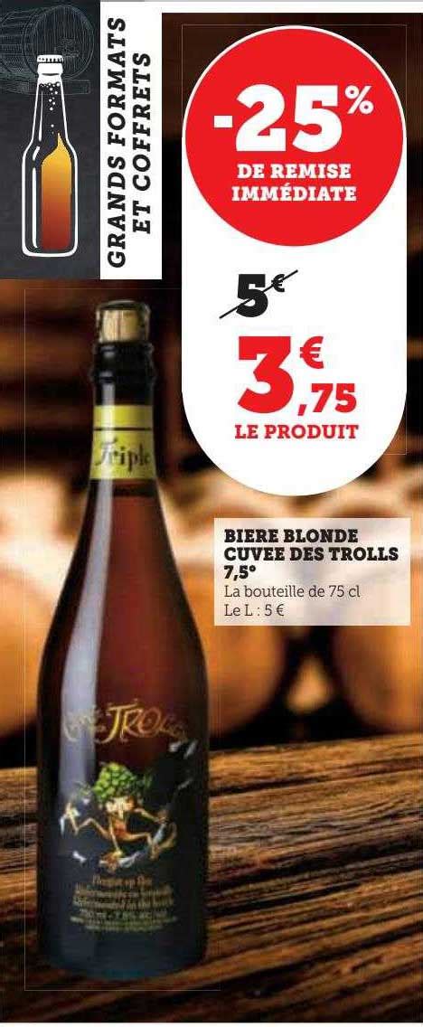 Promo Bi Re Blonde Cuv E Des Trolls Chez Hyper U Icatalogue Fr
