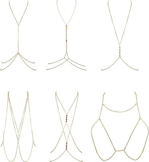 Dropship Pcs Fashion Body Chain Bra Crossover Sexy Body Bikini Chains Necklace For Women Summer