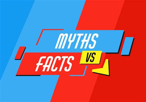 Myths Vs Facts Truth And False Information 13212761 Vector Art At Vecteezy