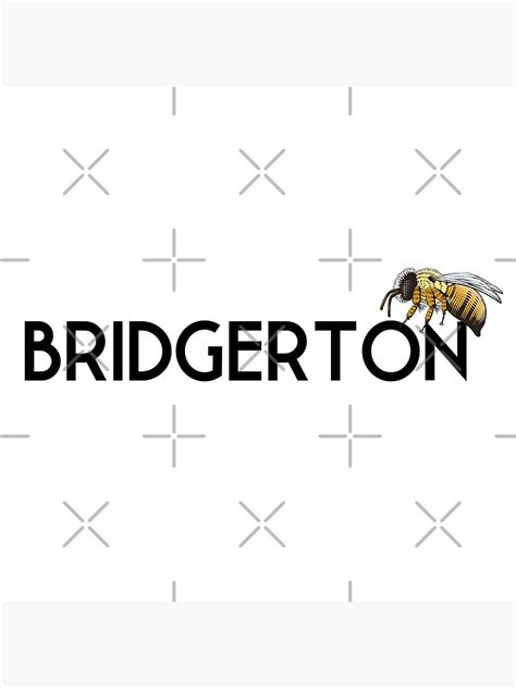 Bridgerton Bee Design Poster For Sale By Bombalurina Redbubble