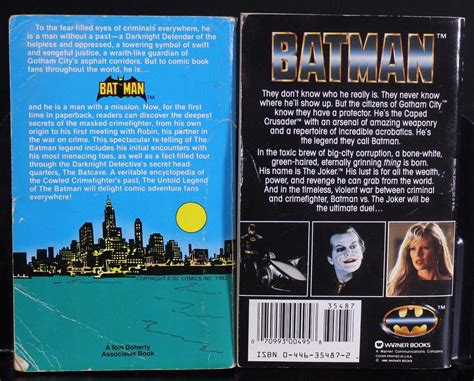 The Untold Legends of Batman & 1989 Batman Movie Novelization Book Lot ...