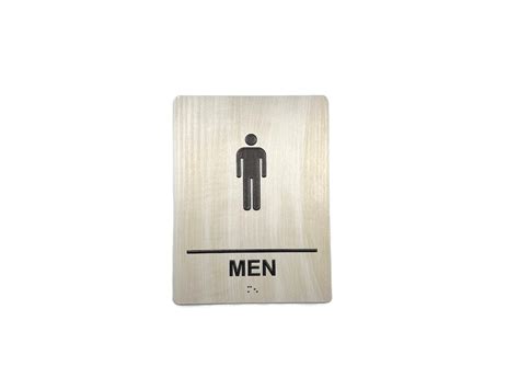 ADA Compliant Bathroom Sign With Braille Acrylic With - Etsy