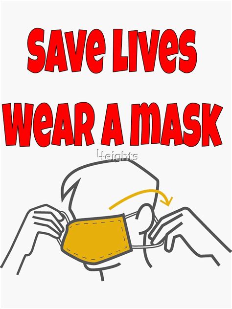 Wear A Mask With Clipart 4eights Sticker For Sale By 4eights Redbubble