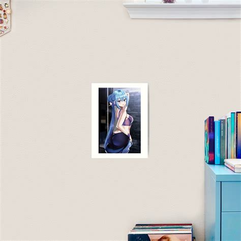 Sexy Aqua Boobs Ass Butt Thicc Konosuba Lewd Dirty Bikini Ecchi Hentai Girl 9 Kunstdruck Von