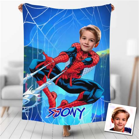 Custom Blankets Personalized Hot Spiderman Superhero Blankets