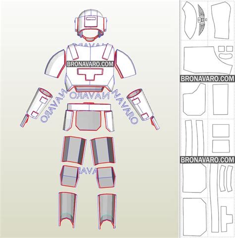 Kasrkin Armor Pepakura Imperial Guardsman Space Marine Trooper