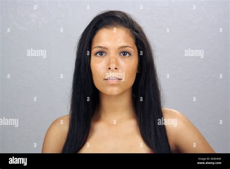 Beautiful Teen Latina Headshot Stock Photo Alamy