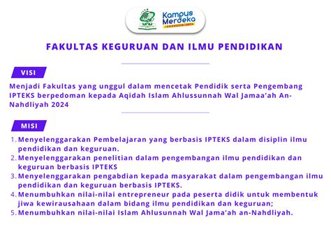 Visi Dan Misi Fakultas Keguruan Dan Ilmu Pendidikan