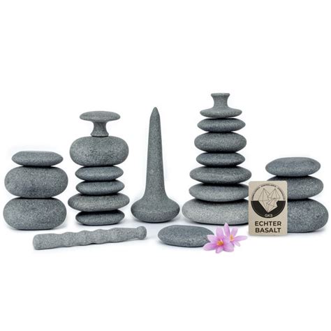Hot Stone Set Rückenmassage mit Hot Stones