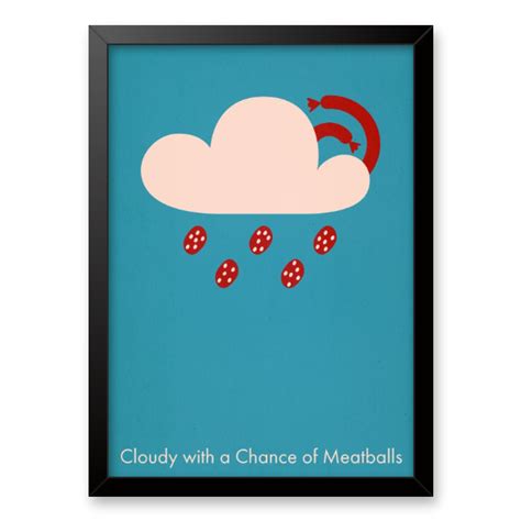 Quadro E Poster Cloudy With A Chance Of Meatballs Quadrorama