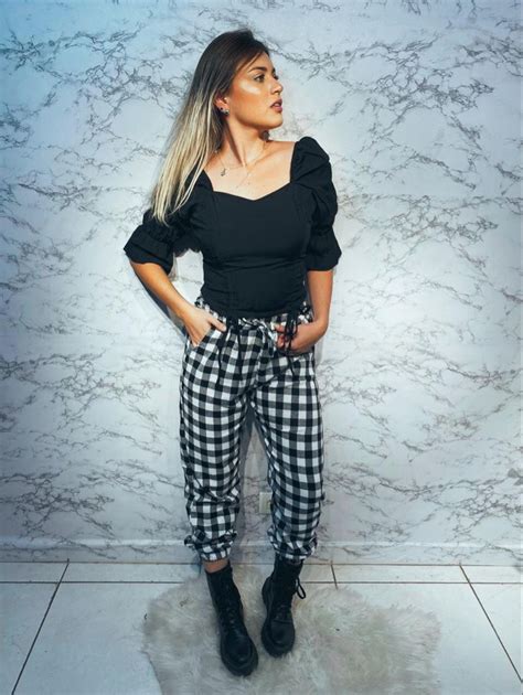 Looks Com Calças Xadrez - Calça xadrez | Calça xadrez, Looks, Calça
